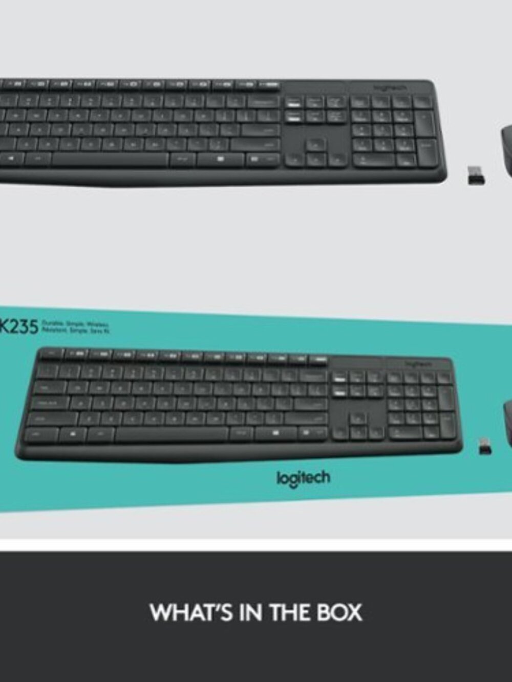 Logitech Wireless Keyboard and Mouse Combo - Black on Teal